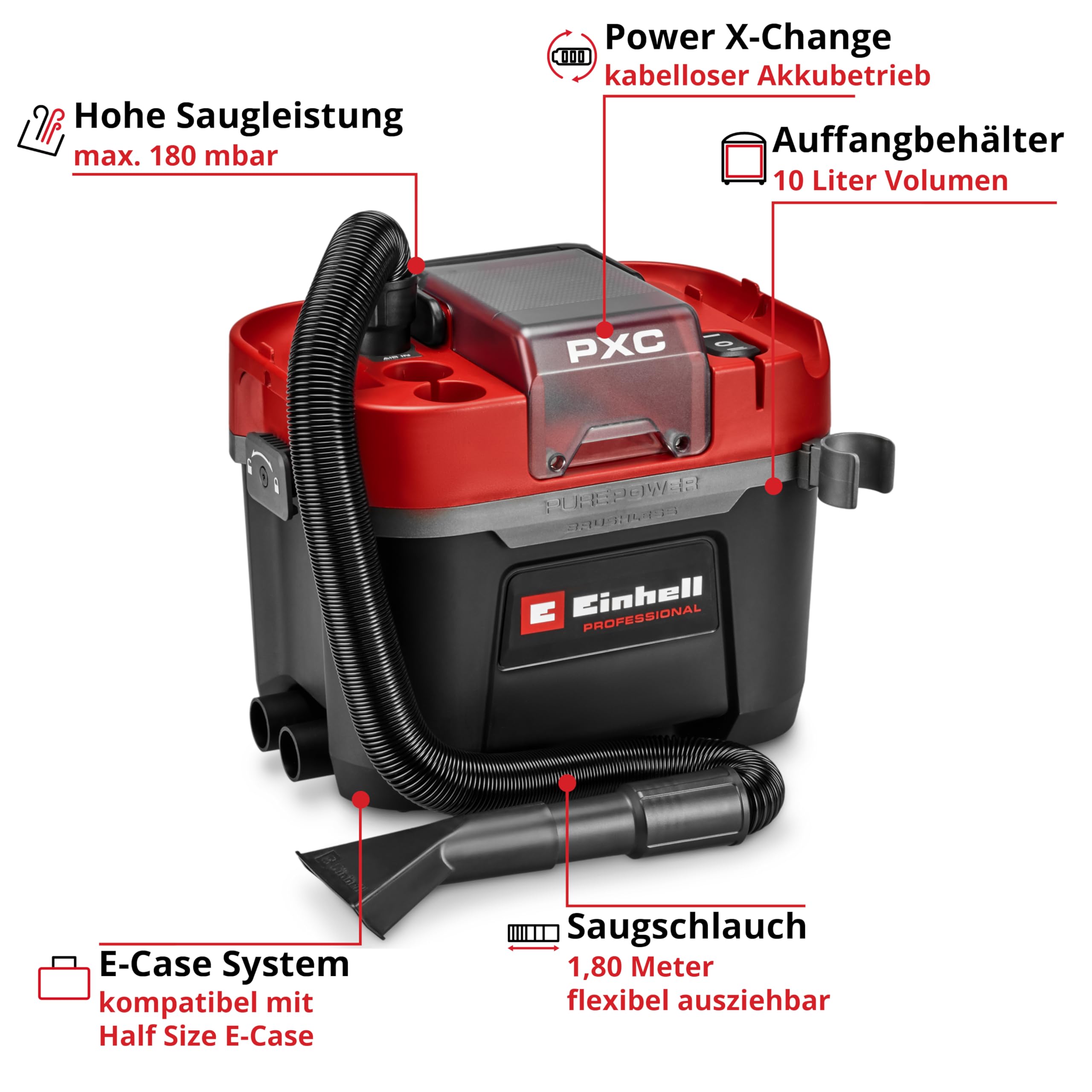 einhell-professional-akku-nass-trockensauger-tp-vc-18-10-li-bl-l-solo-power-x-ch image 3