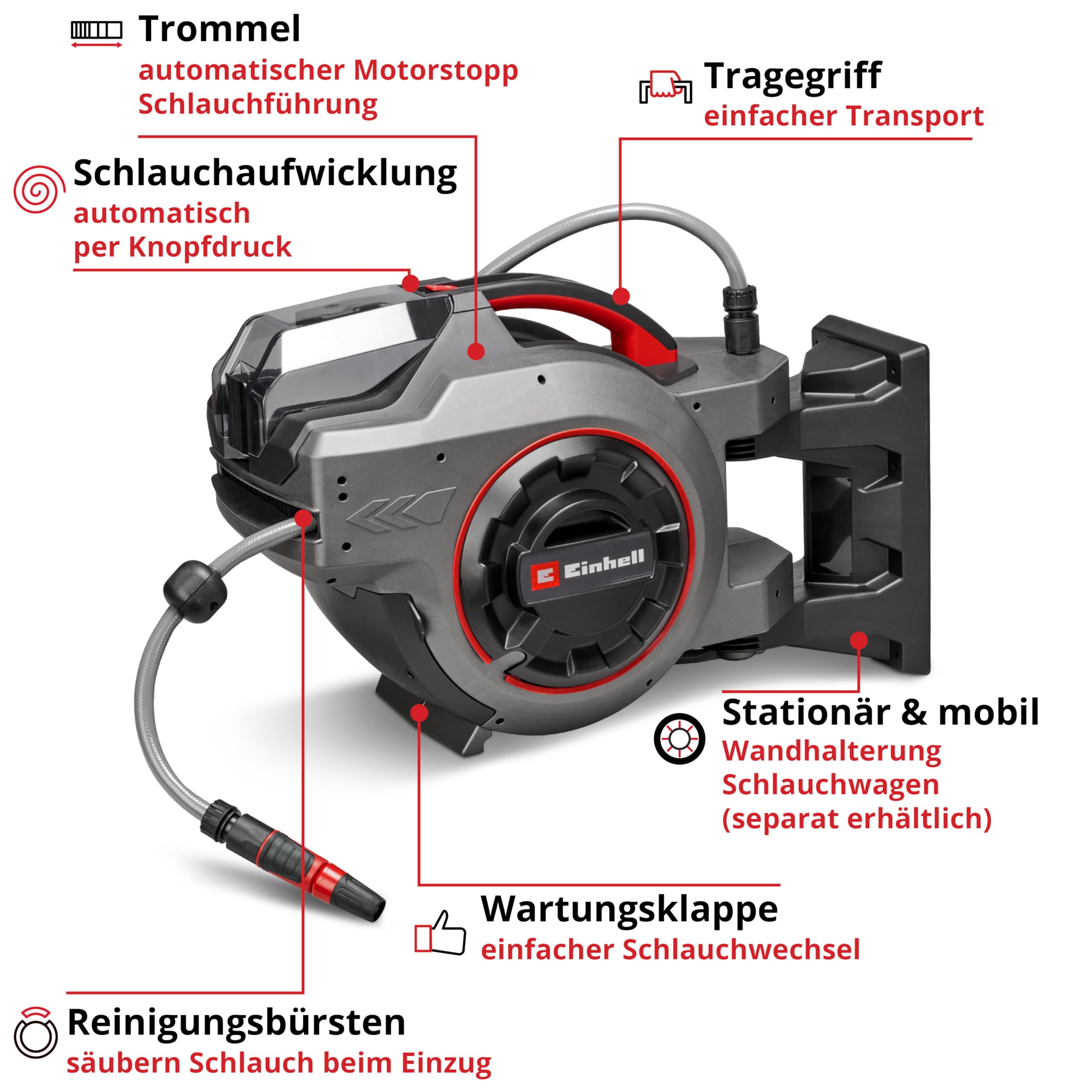 einhell-akku-schlauchtrommel-ge-hr-18-30-1-li-solo-power-x-change-18-v-automatis image 3