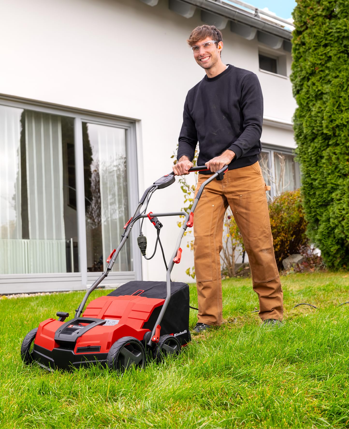 einhell-ge-sa-1640-elektro-vertikutierer-und-l-fter-1600-w-40-cm-arbeitsbreite-b image 3
