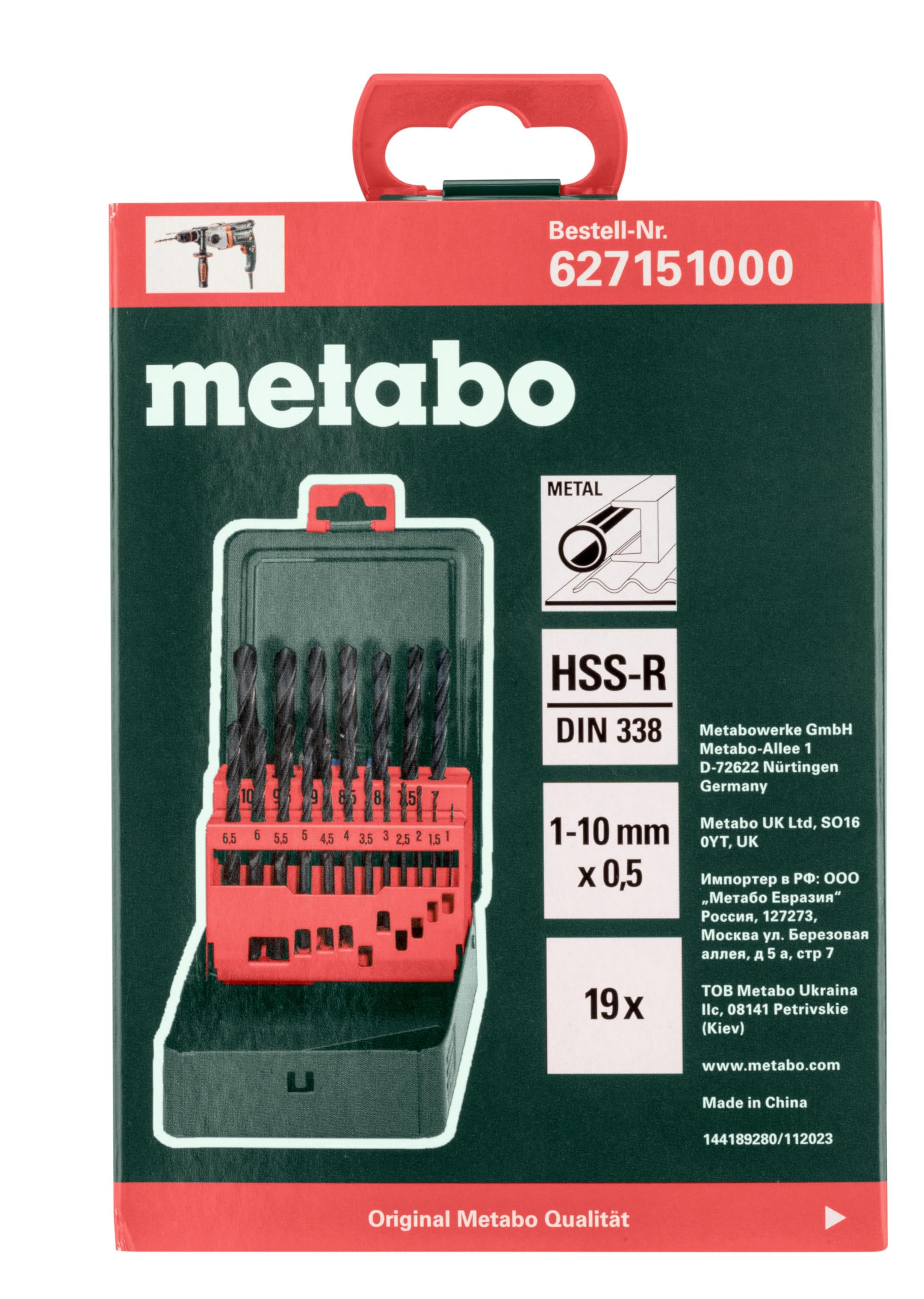 metabo-hss-r-bohrerkassette-sp-19-teilig-art-627151000-metallbohrer-set-1-10-mm- image 3