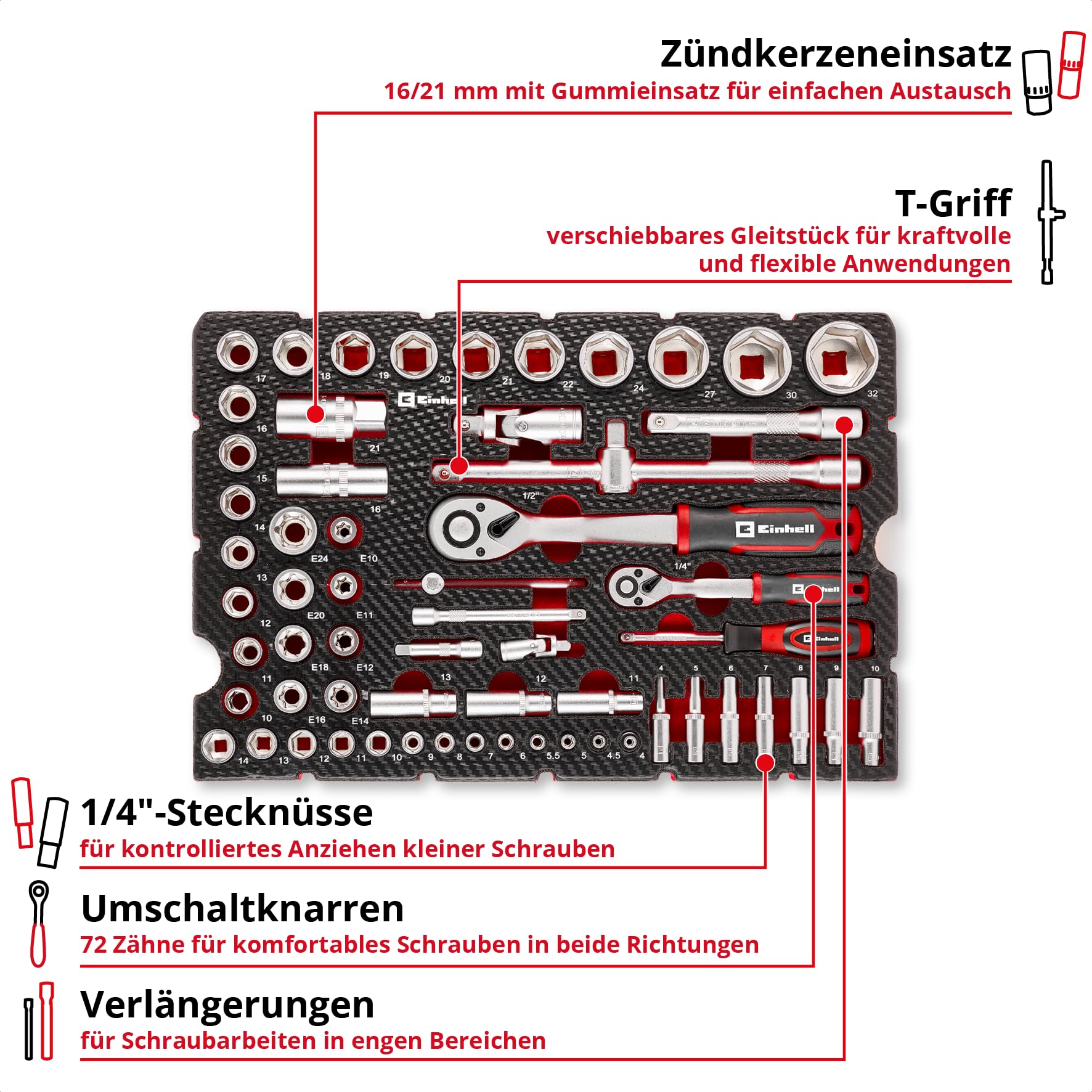 einhell-pad-steckn-sse-und-ratschen-60-tlg-e-case-system-umschaltknarren-72-z-hn image 4