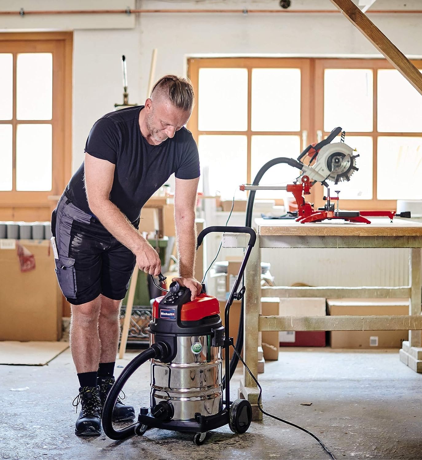 einhell-nass-trockensauger-te-vc-2230-sa-1-150-w-30-l-edelstahlbeh-lter-blasansc image 3