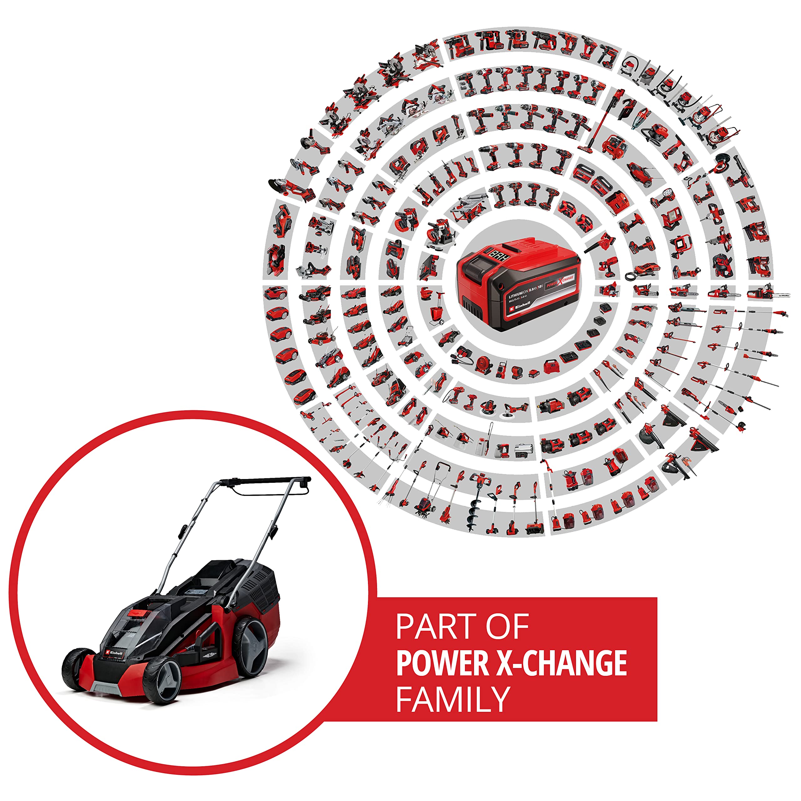 einhell-ge-cm-43-li-m-kit-akku-rasenm-her-power-x-change-36-v-43-cm-schnittbreit image 2