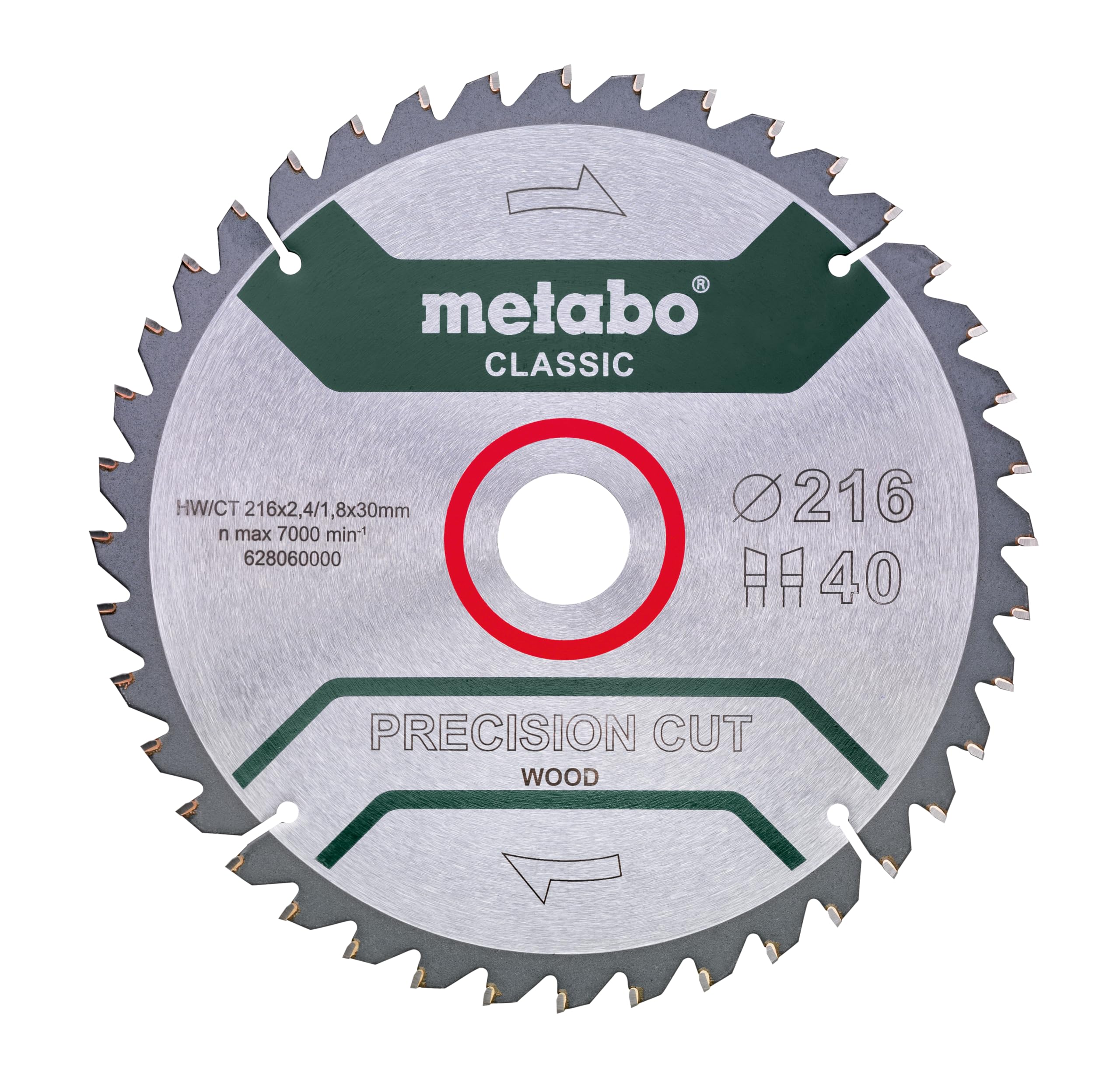 metabo-s-geblatt-precision-cut-wood-classic-216-x-30-mm-z40-wz-5-neg-spanwinkel- image 1