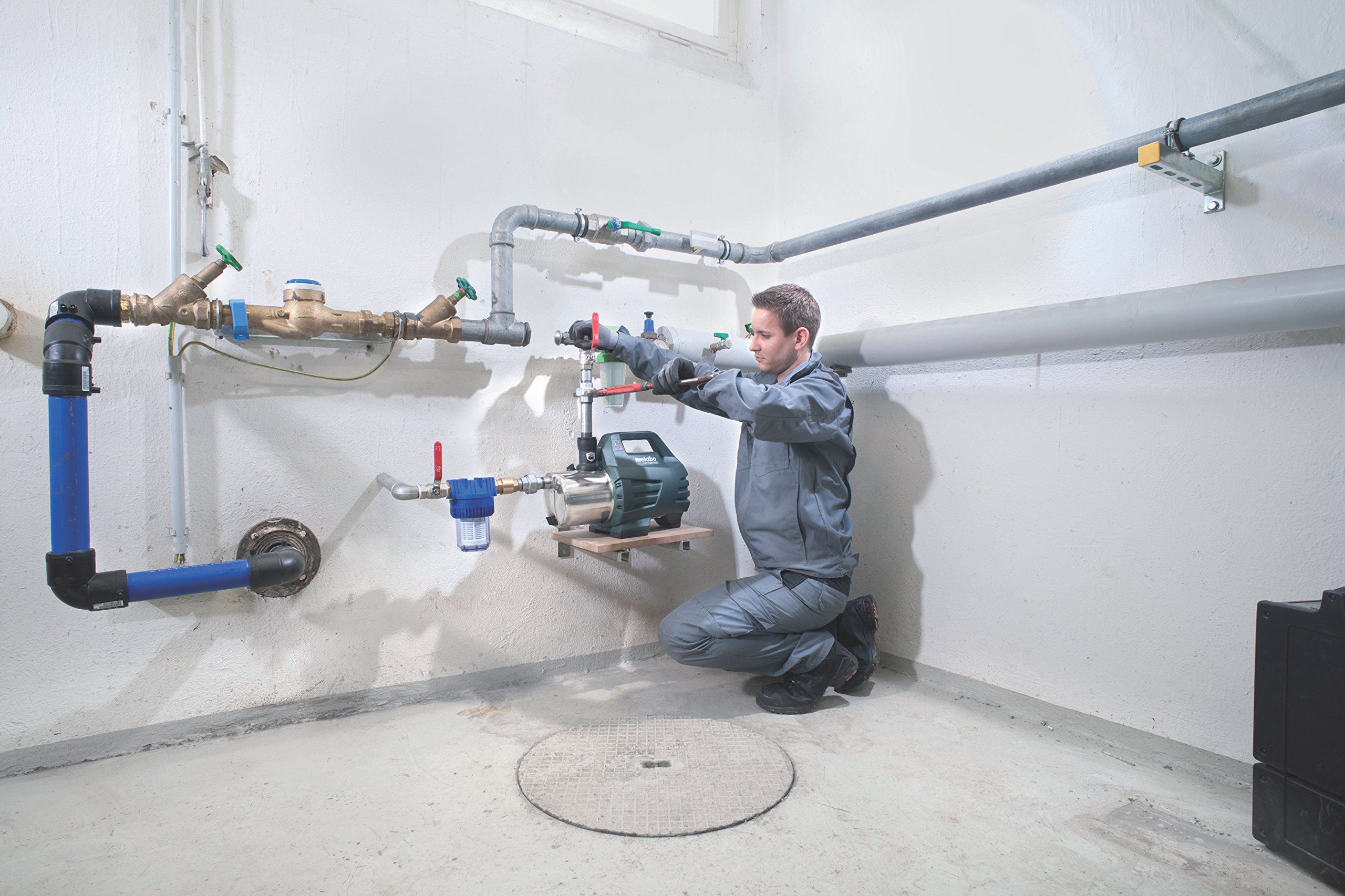 metabo-hauswasserautomat-hwa-6000-inox-1300-w-hauswasserpumpe-6000-l-h-edelstahl image 4