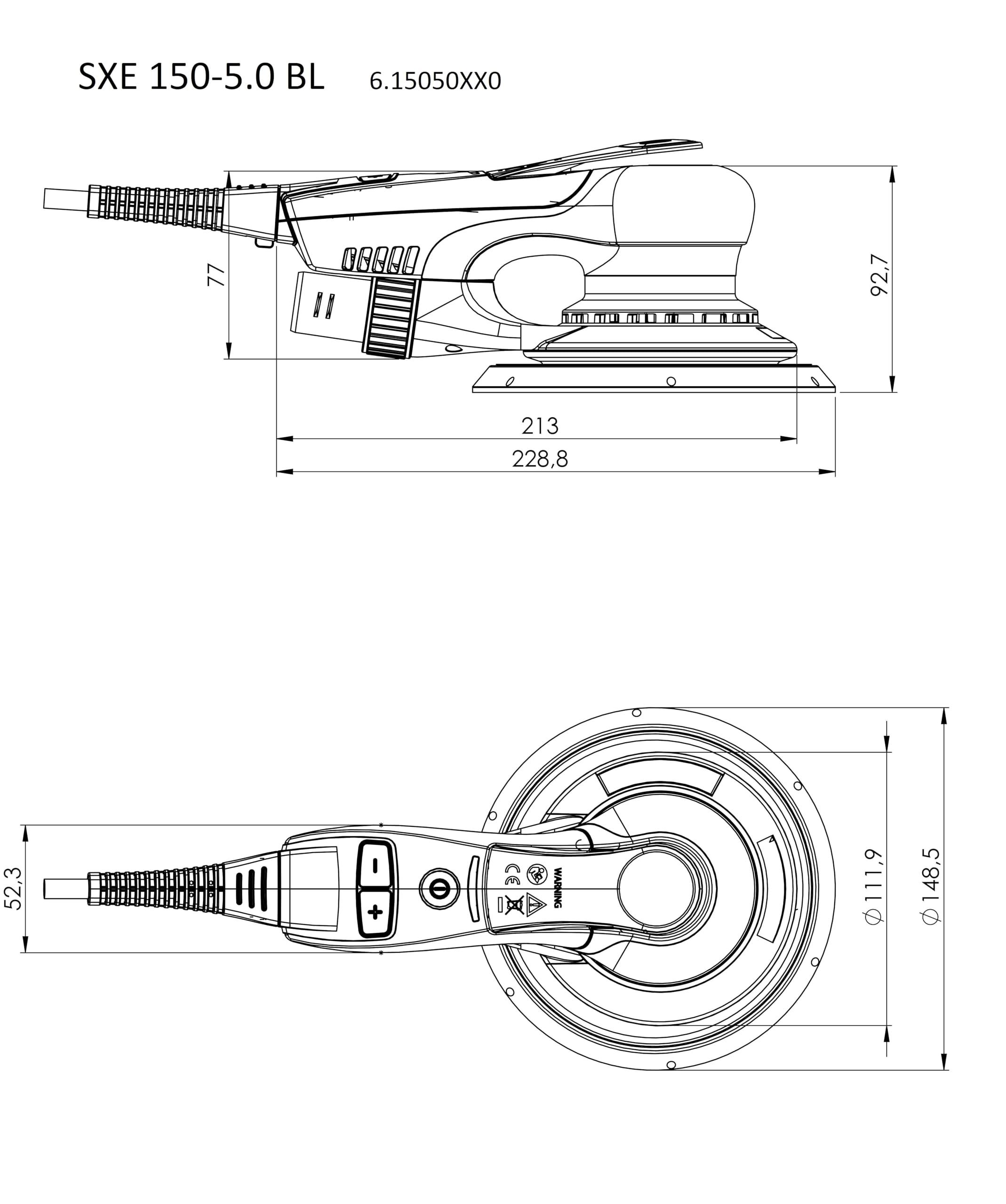 metabo-sxe-150-5-0-bl-exzenterschleifer-150-mm-615050700-350-w-brushless-5-mm-sc image 2